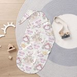 Personlig søt prinsesse slott sommerfugl mykt kaste teppe Swaddle og knutehatt med navn Baby shower bursdagsgave til nyfødte