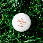 Personalised Best Dad By Par Golf Ball with Names Set of 3 Birthday Father's Day Gift for Dad