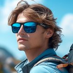 Personlige flerfargede polariserte solbriller med UV-beskyttelse og tekst Strandfest utendørs bursdagsgave til kvinner menn