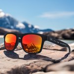 Personlige flerfargede polariserte solbriller med UV-beskyttelse og tekst Strandfest utendørs bursdagsgave til kvinner menn