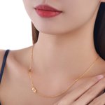 Personalized Baguette Birthstone and Initial Sideway Necklace Minimalist Jewelry Birthday Anniversary Mother's Day Gift for Women