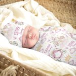 Personlig søt prinsesse slott sommerfugl mykt kaste teppe Swaddle og knutehatt med navn Baby shower bursdagsgave til nyfødte