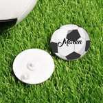 Personalised Softball Badminton Basketball Sports Acrylic Bag Charm Accessories for Bogg with Name Game Birthday Gift for Sports Ball Lovers