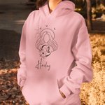 Personalized Multicolor Zodiac Birth Flower Soft Sweatshirt Hoodie with Name Birthday Gift for Men Women