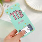 Gepersonaliseerde Sterrenbeeld ID-badge Kaarthouder met Hangriem en Naam Reistoebehoren Kantoor Verjaardagscadeau Voor Studenten en Collega's