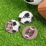 Personalised Softball Badminton Basketball Sports Acrylic Bag Charm Accessories for Bogg with Name Game Birthday Gift for Sports Ball Lovers