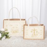 Sac Fourre-Tout en Jute Personnalisé avec Signe du Zodiaque et Nom Essentiel de Voyage Cadeau d'Anniversaire pour Femme
