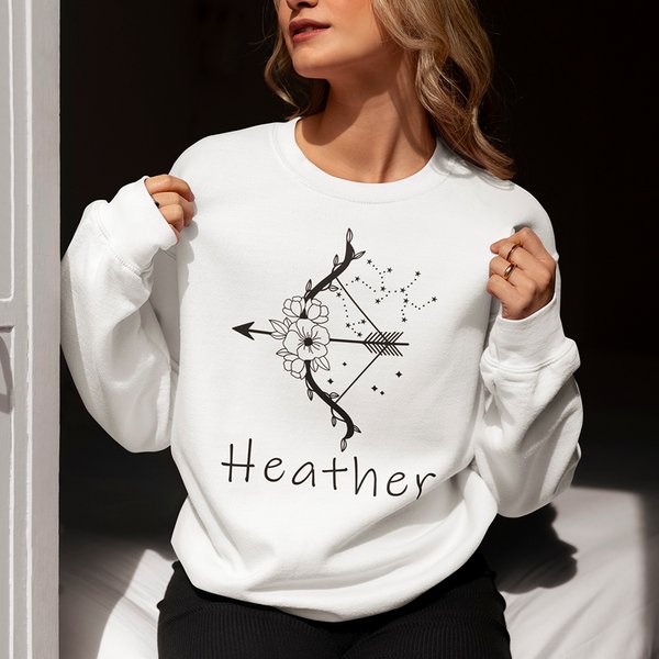Personalizzato Multicolore Zodiac Birth Flower Morbida felpa con cappuccio con nome Regalo di compleanno per uomini donne