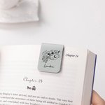 Personalised Zodiac Sign Magnetic Bookmark Clip with Name Reading Stationery Supplies Birthday Gift for Bookworms