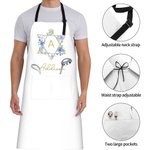 Personalized Floral Jewish Star Waterproof Apron with Name and Front Pockets Housewarming Passover Gift for Jewish Cooking Lover 7
