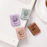 Personalised Zodiac Sign Magnetic Bookmark Clip with Name Reading Stationery Supplies Birthday Gift for Bookworms
