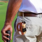 Personalised Golf Clubs Design Golf Ball & Tee Holder PU Leather Pouch with Name and Belt Clip Sport Accessories Birthday Gift for Golf Players