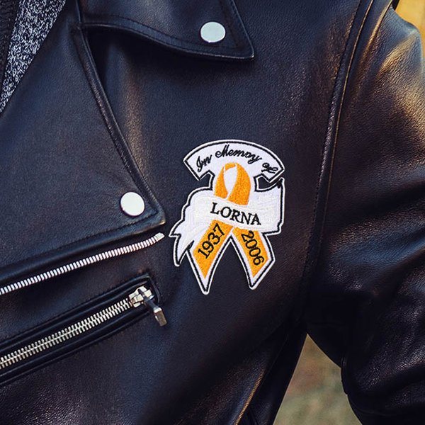 Personalizado En Memoria de los parches de cinta con el nombre bordado y el año para la bolsa de la chaqueta Memorial Simpatía regalo para la familia