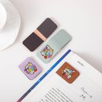 Personalized Pencil Apple Spotted Initial Magnetic Leather Bookmark Clip with Colorful Name Teacher's Day Appreciation Birthday Gift for Book Lovers