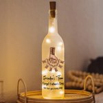 Personalized Father Son Fist Bump LED Night Light Bottle Lamp with 1-12 Kids Names Home Decoration Father's Day Birthday Gift for Dad Grandfather