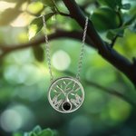 Personalized Mom Family Tree Adjustable Photo Projection Necklace Anniversary Birthday Gift for Women