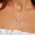 Collier personnalisé en 3D avec un coeur de chat et un nom gravé Cadeau d'anniversaire pour les amoureux des chats