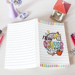 Personalized Pencil Dotted Initial Teacher A5 Lined Notebook with Name Teacher’s Day Appreciation Back to School Gift for Teacher