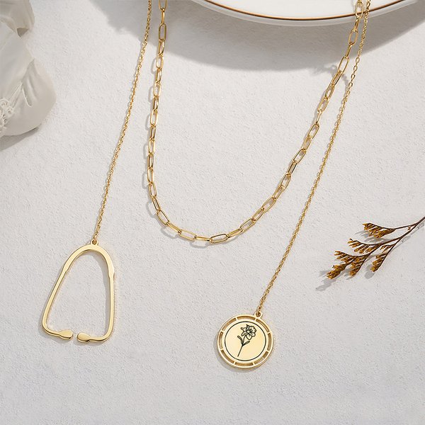 Stetoscopio personalizzato con incisione della nascita Fiore Collana a catena Dainty Gioielli Laurea Regalo di compleanno per infermieri Studenti di Medicina