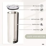 Gepersonaliseerde Faux Glitter Potlood Kleurpotlood Apple Naam 20 oz Skinny Tumbler en Badgehouder Waardering Terug naar School Gift voor Leraar