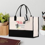 Personalized Floral Cross Bible Large Capacity Canvas Tote Bag with Name Travel Accessories Baptism Birthday Gift for Women Christians