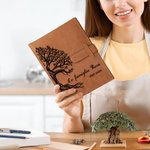 Copertina personalizzata in pelle PU con taccuino A5 con nome e testo cancelleria festa della mamma compleanno anniversario regalo per famiglia