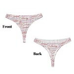 Personalizzato Ripetizione del nome Cuore Perizoma traspirante Slip Boxer Set Viaggio di nozze Luna di miele Regalo di nozze per uomini donne coppia
