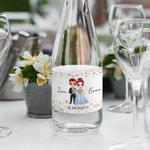 Etichette adesive per bottiglie d'acqua personalizzate con nome e data di matrimonio Decorazione anniversario di matrimonio per coppia di sposi