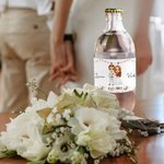 Etichette adesive per bottiglie d'acqua personalizzate con nome e data di matrimonio Decorazione anniversario di matrimonio per coppia di sposi