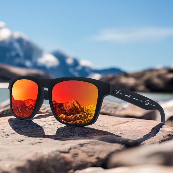 Personalisierte polarisierte Sonnenbrille Gläser mit UV-Schutz und Text Geburtstag Strand Party Outdoor Geschenk für Damen Herren