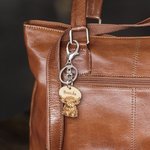 Gepersonaliseerde Leuke Hoogland Koe Houten Sleutelhanger met Naam Zakje Accessoires Verjaardagscadeau voor Highland Koe Liefhebbers