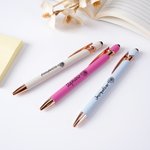 Personalised Morandi Colour Birth Flower Retractable Ballpoint Pen with Name Writing Tool Birthday Teacher's Day Gift for Teachers Students Employees