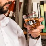 Gepersonaliseerd Aan Mijn Geweldige Vader 3D Cartoon Hond 10 oz Whiskeyglas met 1-4 Namen Gelukkige Vaderdag Cadeau voor Hond Papa Hondenliefhebber
