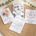 Henkilökohtainen Let Love Grow Vintage Kraft paperi Wildflower siemenpaketti nimi ja päivämäärä asetettu 20 häät suosii Bridal Shower lahja vieraille