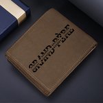 Portefeuille en Cuir Personnalisé avec 1 à 12 Noms et Photo Accessoire Plusieurs Emplacements pour Cartes Cadeau Anniversaire Fête des Pères pour Papa