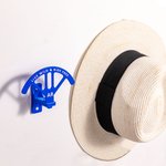 Personalized Multicolor 3D Text Monogram Adjustable Cowboy Hat Rack with Double-sided Tape Home Decor Gift for Cowgirl Cowboy