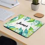 Tapis de souris anti-dérapant personnalisé en forme de fleur de naissance avec nom Cadeau d'anniversaire pour les employés, la famille et les amis