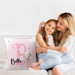 Funda de cojín personalizada con el nombre de la bailarina, decoración del hogar, regalo de cumpleaños para niñas amantes del ballet