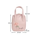 Personalisierte Tragbare Geburtsblume PU-Leder Kosmetiktasche mit Namen Mehreren Fächern Reise Urlaub Zubehör Geburtstag Geschenk für Damen Mädchen