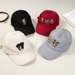 Personalizzato ricamato cane gatto ritratto 100% cotone regolabile berretto da baseball con i nomi Accessori per esterni Pet Party regalo di compleanno per i proprietari di animali domestici