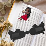 Personalized Grad Cap Cartoon Graduate Character Magnetic Bookmark Clip with Name Reading Supplies Graduation Birthday Gift for Graduates Bookworms