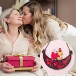 Atrapasueños personalizado en forma de lunar con personaje de dibujos animados y nombres adorno decorativo y regalo para cumpleaños de mamá o abuela
