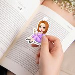 Personalized Grad Cap Cartoon Graduate Character Magnetic Bookmark Clip with Name Reading Supplies Graduation Birthday Gift for Graduates Bookworms