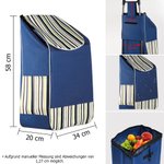 Personalisierte Obst Gemüse Kochmütze Initiale Einkaufstasche für Einkaufstrolley mit Namen Einkaufszubehör Geburtstag Geschenk für Familie
