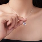 Personalised Double Heart Birthstones Baby Feet Necklace Dainty Jewellery Baby Shower Mother's Day Birthday Gift for Newborn New Mom