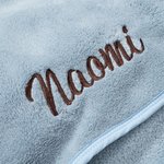 Personlig brodert navn Coral Fleece hettehåndkle med hette Sommerbasseng Bad Essential Baby Shower Bursdagsgave til babybarn