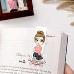 Marque-page Magnétique Personnalisé avec Nom et Personnage de Dessin Animé Cadeau Anniversaire pour Amoureux de Lecture