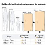 Asciugamano da spiaggia personalizzato in microfibra con nome e motivo fiore acquerellato regalo ideale di compleanno ed estate per donne