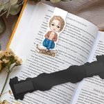 Marque-page Magnétique Personnalisé avec Nom et Personnage de Dessin Animé Cadeau Anniversaire pour Amoureux de Lecture