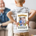 Personlig bästa pappa pappa farfar någonsin ABS byggklossar pussel med foto och 1-2 texter fars dag födelsedag jubileumsgåva för pappa farfar